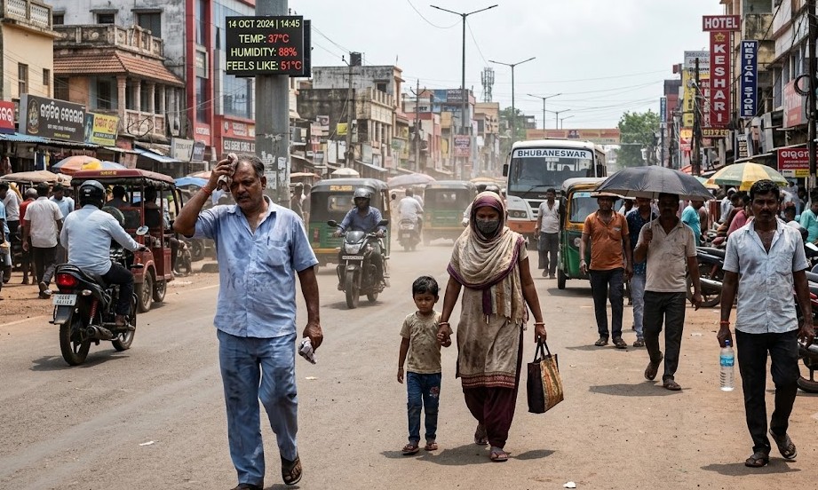 October Heat Intensifies in Bhubaneswar, &lsquo;Feels Like&rsquo; Temperature Soars Amid High Humidity